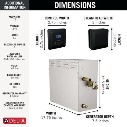 Square Steam Generator - 60 A