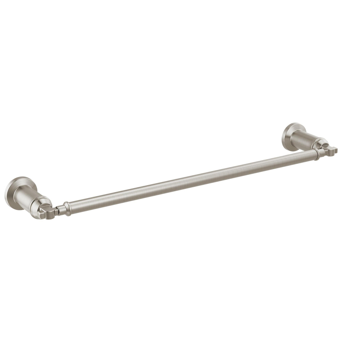 DELTA® 78418-SS Broderick® Traditional Towel Bar, 1-3/4 in Dia Ring, 18 in L Bar, 1.75 in OAH 3-11/16 in OAD, Zinc, Import