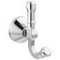DELTA® 78435 Broderick® High Quality Robe Hook, (2) Hooks, 3.38 in OAH 1.81 in OAW 3-3/8 in OAD, Zinc, Import