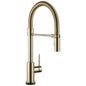 DELTA® 9659TL-PN-DST Trinsic Pull-Down Kitchen Faucet, 1.8 gpm Flow Rate, Polished Nickel, 1 Handles, 1, 3 Faucet Holes