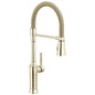 DELTA® 9684-PN-PR-DST Renaldi Spring Faucet, 1.8 gpm Flow Rate, Lumicoat Polished Nickel, 1 Handles, 1, 3 Faucet Holes