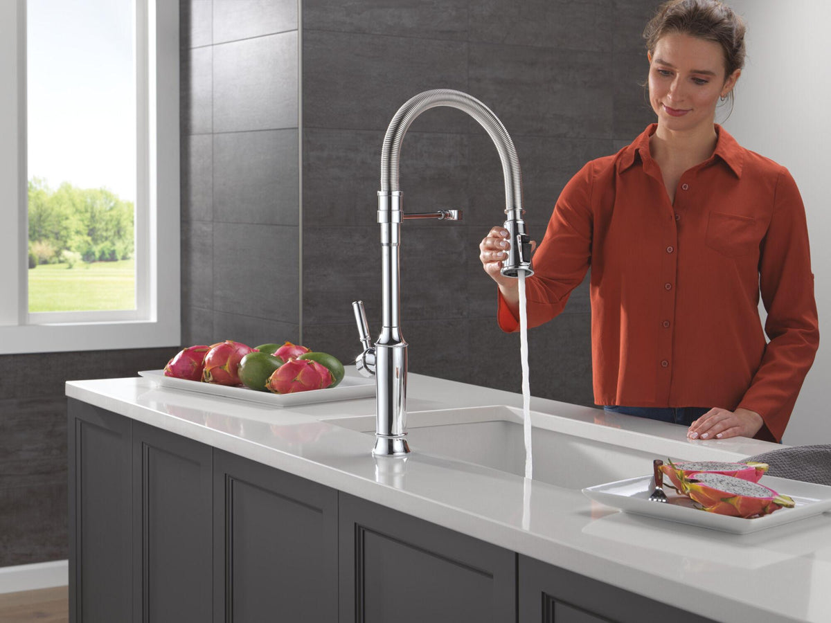 Renaldi - Spring Faucet - 1.8 GPM - Lumicoat Chrome