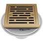 DELTA® DT062412-CZ Square Shower Drain, 4 in Nominal, Import