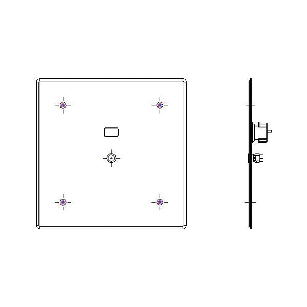 DELTA® Teck® 1600T6203ATR Concealed Trim Electronic Activated Flush Valve
