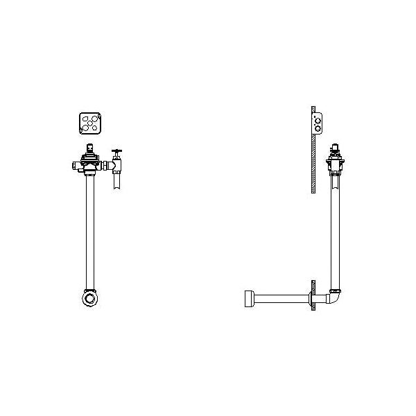 1600T - Concealed Electronic Flush Valve - 1600T6204ARI-48