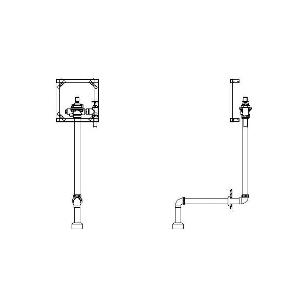 1600T - Concealed Electronic Flush Valve - 1600T6303ARI-48