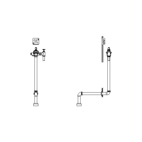 1600T - Concealed Electronic Flush Valve - 3/4" Spud