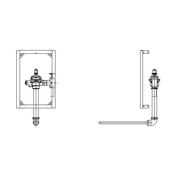 1600T - Concealed Electronic Flush Valve - 8 GPM - 3/4" Spud