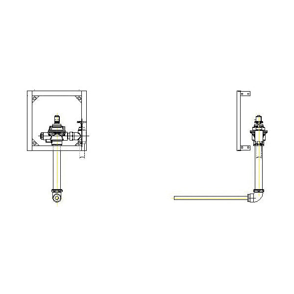 1600T - Concealed Electronic Flush Valve - 8 GPM - 25 PSI