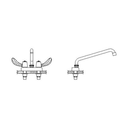 Teck - Heavy Duty Bathroom Sink Faucet - 27C4242-S7