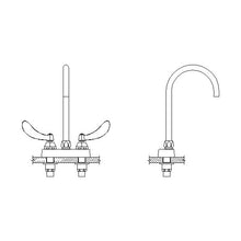 TECK Heavy Duty Lavatory Sink Faucet, 1 gpm, Cast Brass
