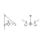 DELTA® 28C9LH-AC 28T Service Sink Faucet With Integral Check Stop, Wall Mount, 2 Handles, 5-1/2 to 10-1/2 in Center, 4 gpm Flow Rate, Rough Chrome