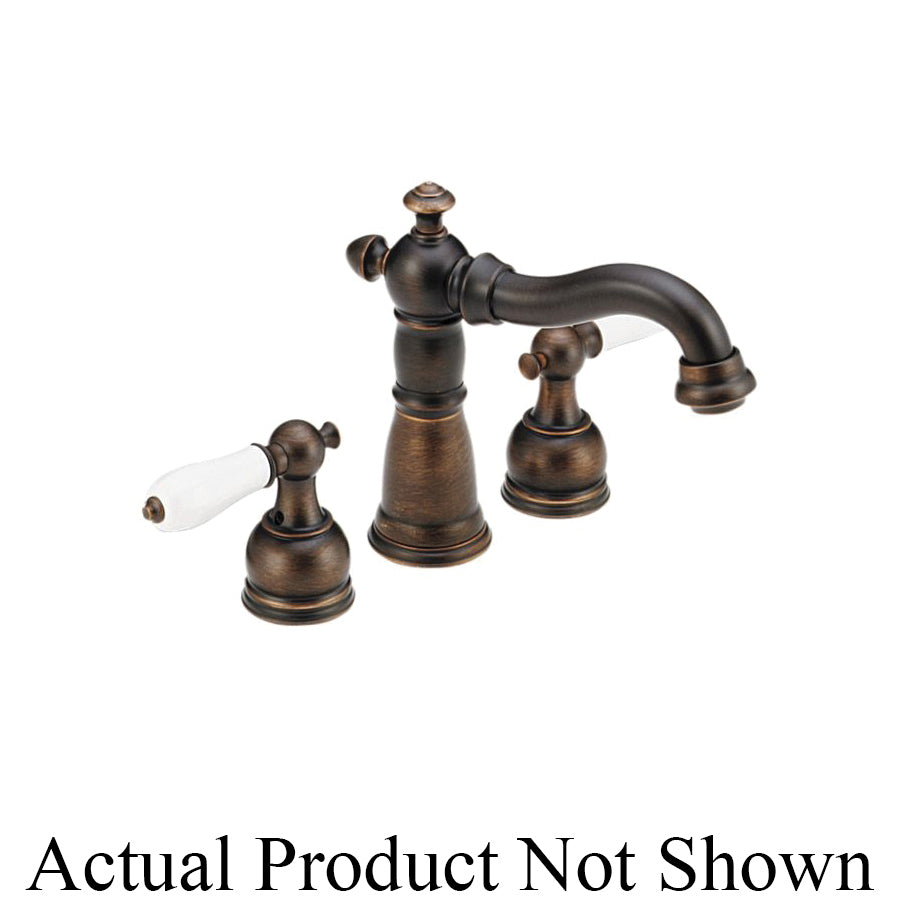 DELTA® 4555-RBLHP Victorian® Mini-Widespread Lavatory Faucet, 1.5 gpm, 3-1/2 in H Spout, 4 in Center, Venetian Bronze, Pop-Up Drain, Domestic, Commercial
