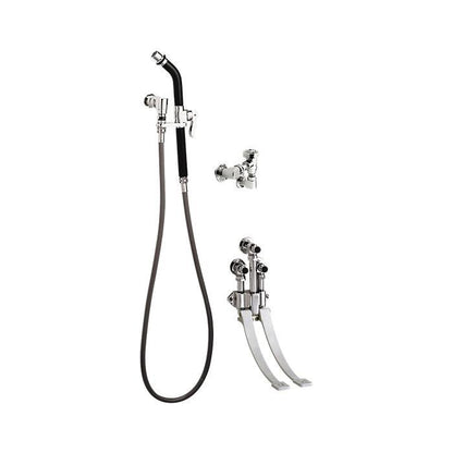 Double Pedal Bedpan Cleanser Mixing Valve - Wall Mount