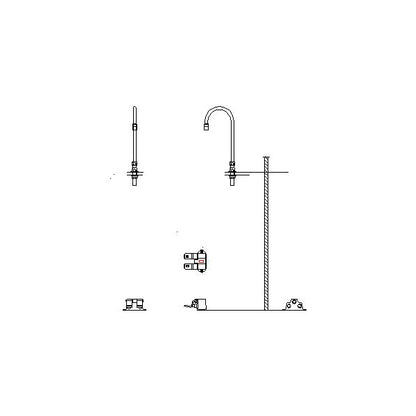 Surgeon Scrub-Up Valve - 1.5 GPM - Deck Mount