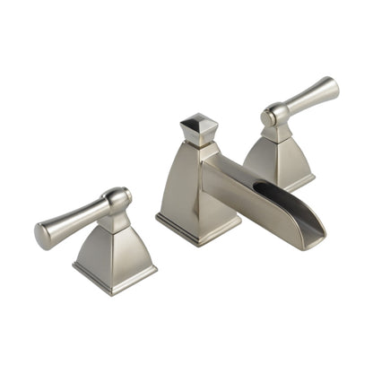 Brizo® Vesi® Widespread Lavatory Faucet, 1.2 gpm, 1-3/4 in H Spout, 6 to 16 in Center, 2 Handles, Pop-Up Drain, Domestic, Commercial