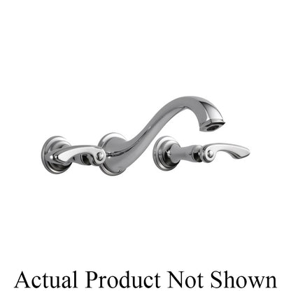 Brizo® Charlotte® Lavatory Faucet, Commercial, 1.2 gpm Flow Rate, 8 in Center, Grid Strainer Drain, Function: Traditional