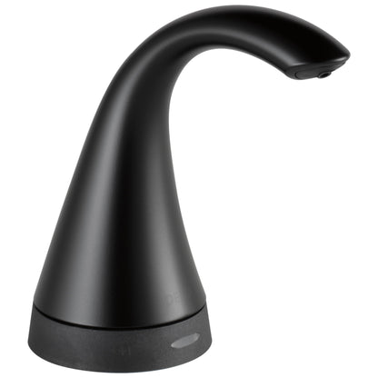 Transitional Electronic Soap Dispenser - Matte Black - Brass