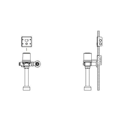 81T - Exposed Electronic Flush Valve - 25 PSI Pressure
