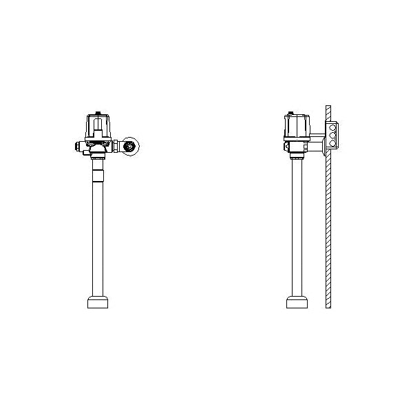 81T - Exposed Electronic Flush Valve - Brass
