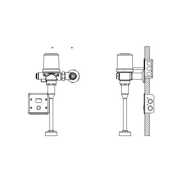 81T - Exposed Electronic Flush Valve - 81T231-19-WMSHWA