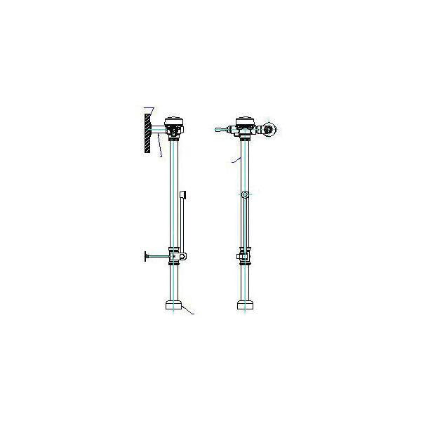 81T - Exposed Bedpan Washer Manual Flush Valve - 25 GPM