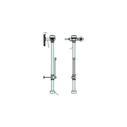 81T - Exposed Bedpan Washer Manual Flush Valve - 25 GPM
