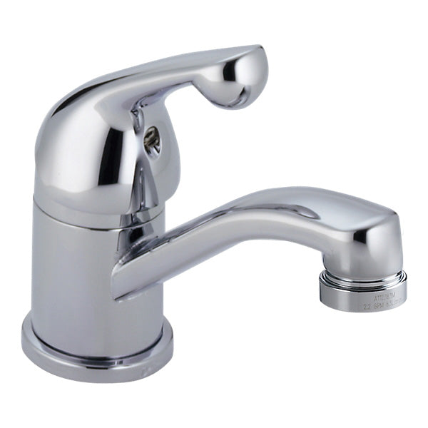 DELTA® 570LF-WFHDF Centerset Basin Faucet, HDF®, 1.2 gpm, 1-7/8 in H Spout, 1 Handles, 1 Faucet Holes, Polished Chrome, Function: Traditional, Commercial