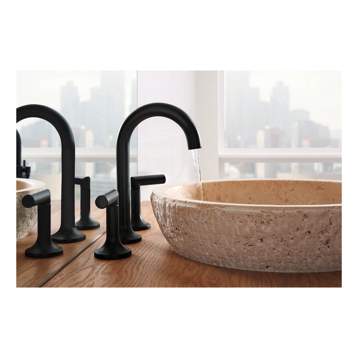 Odin - Widespread Bathroom Faucet - Deck Mount