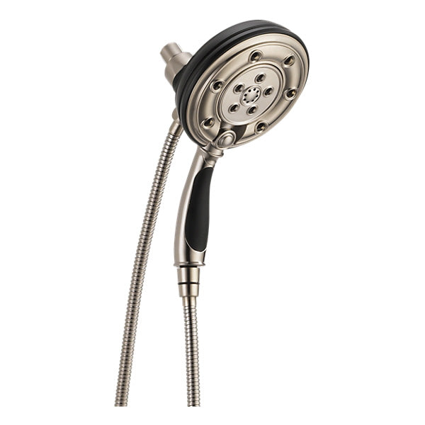 Brizo® Hydrati® Traditional 2-in-1 Shower, 6 in Dia 4 Shower Head, 2.5 gpm Flow Rate, 60 to 82 in L Hose, 1/2 in Female Connection