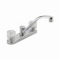 Peerless® P299201LF Kitchen Faucet, 1.8 gpm, 8 in Center, Swivel Spout, Chrome Plated, 2 Handles, Side Spray(Y/N): No, Import