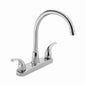Peerless® P299568LF Kitchen Faucet, 1.8 gpm, 8 in Center, Swivel Spout, Chrome Plated, 2 Handles, Side Spray(Y/N): No, Import, Commercial