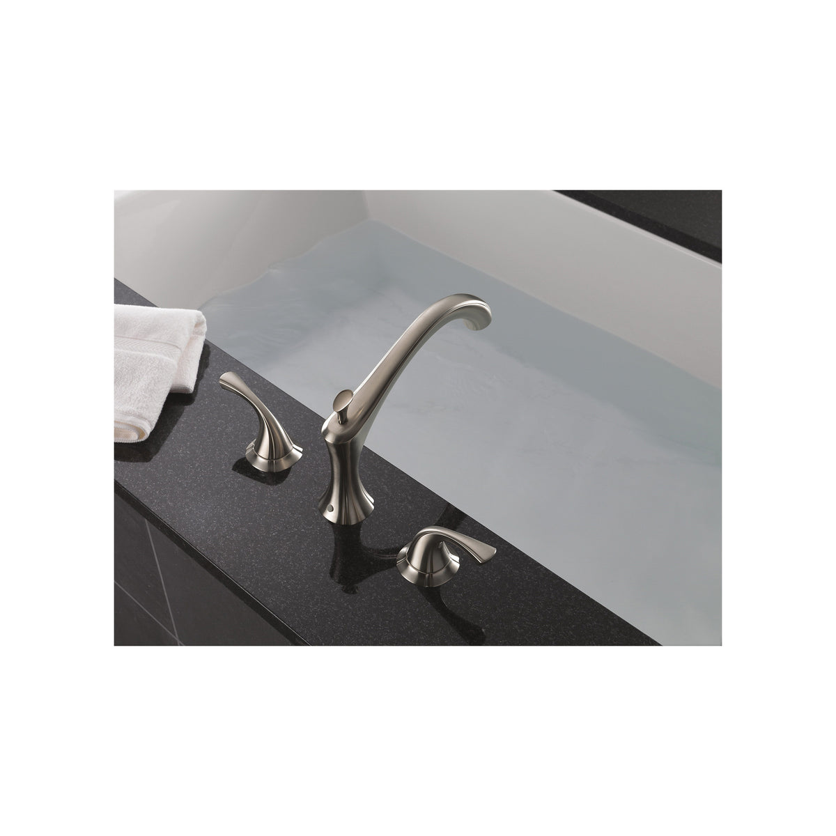 DELTA® Roman Tub Trim, Addison™, 18 gpm Flow Rate, 8 to 16 in Center, 2 Handles, Function: Traditional, Import