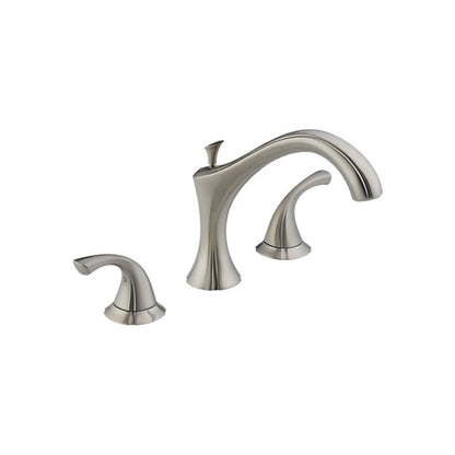 DELTA® Roman Tub Trim, Addison™, 18 gpm Flow Rate, 8 to 16 in Center, 2 Handles, Function: Traditional, Import