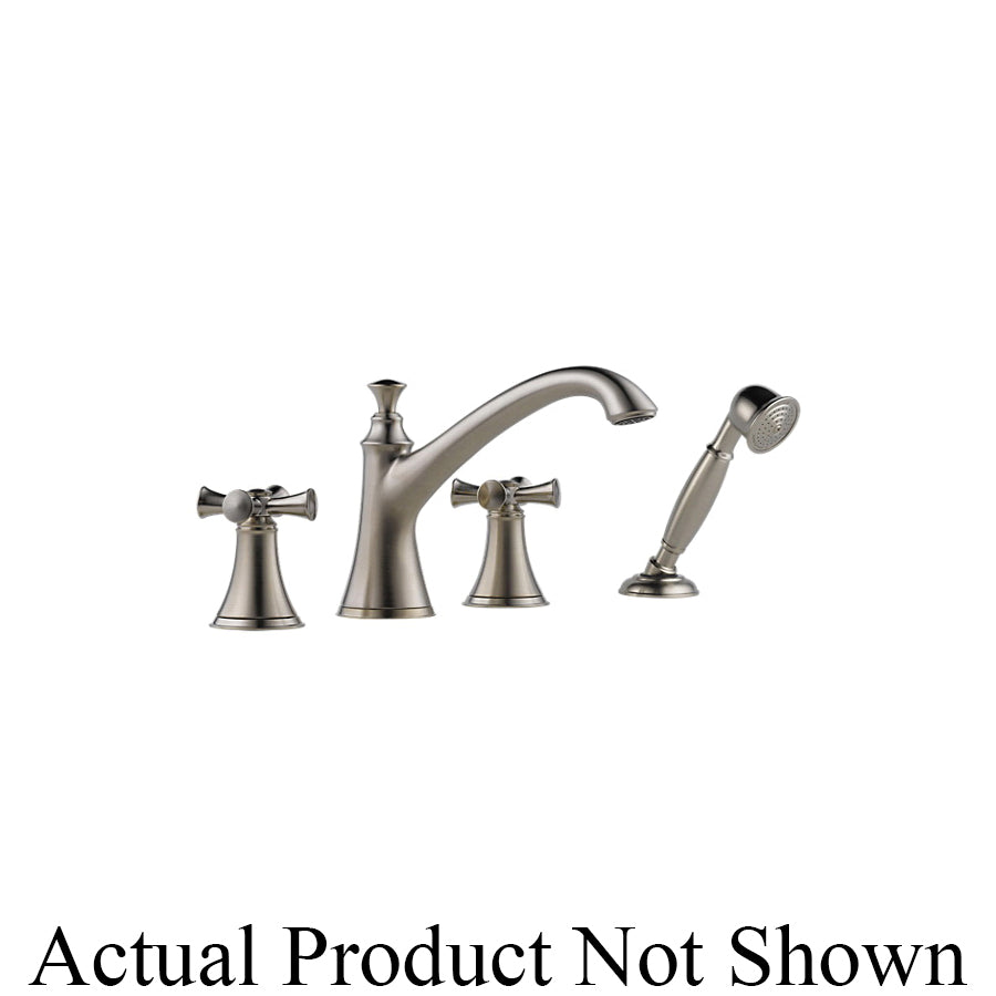 Brizo® T67405 Roman Tub Trim, Brizo® Roman Tub Trim, Baliza®, 18.5 gpm Flow Rate, 10 to 16 in Center, 2 Handles, Function: Traditional, Domestic