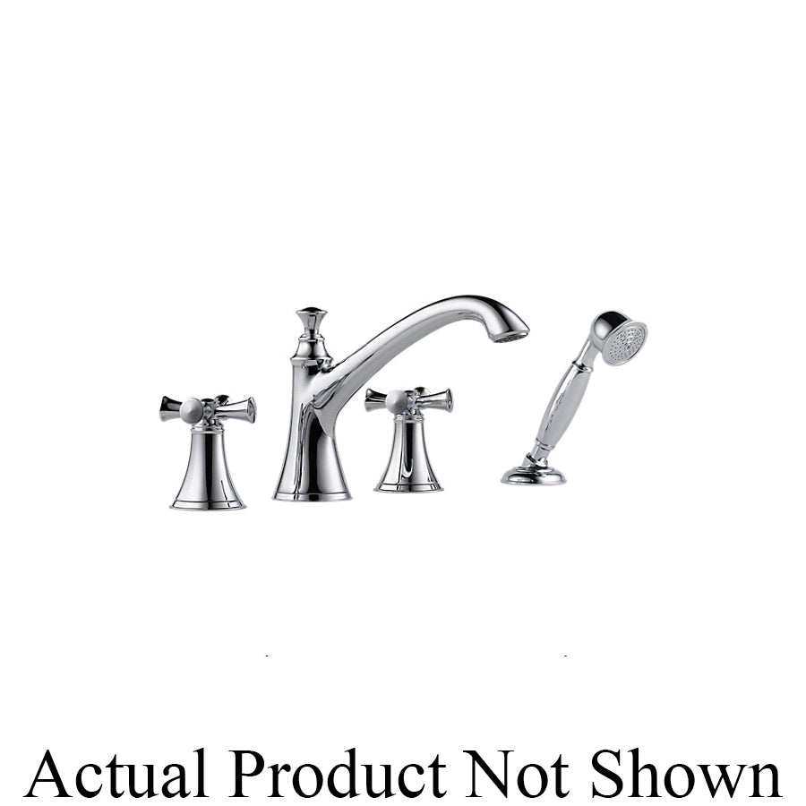 Brizo® T67405 Roman Tub Trim, Brizo® Roman Tub Trim, Baliza®, 18.5 gpm Flow Rate, 10 to 16 in Center, 2 Handles, Function: Traditional, Domestic