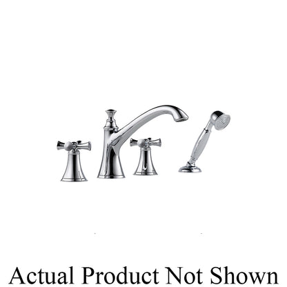 Brizo® T67405 Roman Tub Trim, Brizo® Roman Tub Trim, Baliza®, 18.5 gpm Flow Rate, 10 to 16 in Center, 2 Handles, Function: Traditional, Domestic