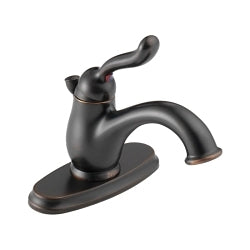 DELTA® Leland® Centerset Lavatory Faucet, Commercial, 1.5 gpm Flow Rate, 2-5/16 in H Spout, 1 Handles, 50/50 Pop-Up Drain, 1/3 Faucet Holes, Function: Traditional