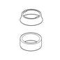 Pull-Out Kitchen Faucet Escutcheon - and Gasket