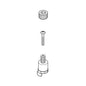 Brizo® RP70607 Charlotte® Screw Adapter and Insert, For Use With T67385 and T67485 2-Handle Roman Tub Trim, Import