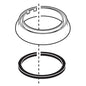 DELTA® RP70705SS Trim Ring and Gasket, For Use With Model 19958-DST and 9158-DST Kitchen Faucet, Brilliance® Stainless Steel, Import