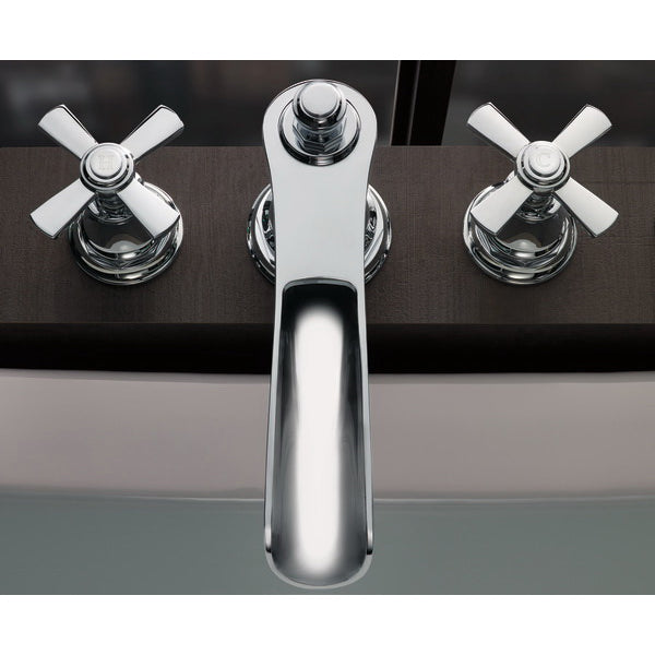 Rook - Tub Faucet Handle Insert Pairs - Brass - White
