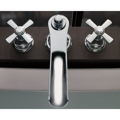 Rook - Tub Faucet Handle Insert Pairs - Brass - White