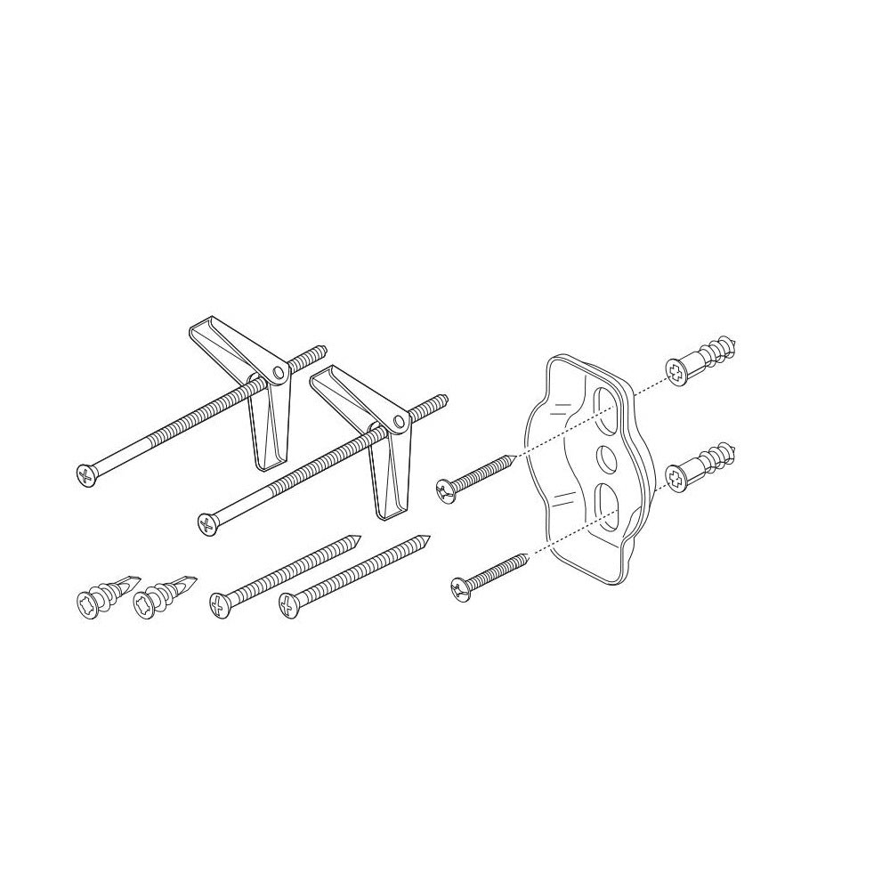 Brizo® RP90559 Litze™ Mounting Hardware, For Use With Model 695035 Tissue Holder, Import