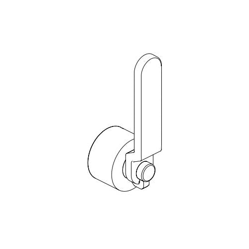 Brizo® Litze™ Industrial Lever Handle Kit, For Use With Litze™ 61043LF, 61044LF, 61053LF, 61054LF, 61063LF and 61064LF Bar Faucet with Arc Spout and Knurled Handle, Import