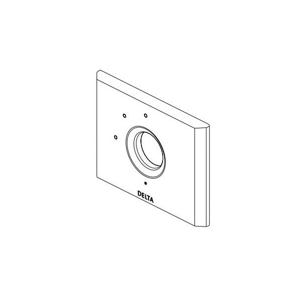 DELTA® Pivotal™ 3-Setting Escutcheon, For Use With Pivotal™ T11800,T11851,T11853 and T11855 2-Port Diverter Trim, Import