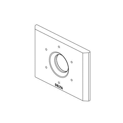 DELTA® Pivotal™ 6-Setting Escutcheon, For Use With Pivotal™ T11800,T11851,T11853 and T11855 2-Port Diverter Trim, Import