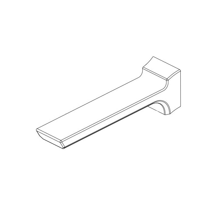 DELTA® Pivotal™ Spout, For Use With Pivotal™ T3599LF-WL Wall Mount Lavatory Faucet Trim, Import