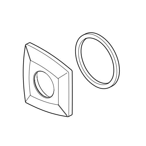 Brizo® Vettis™ Handle Base Ring and Gasket, For Use With Vettis™ T65886LF 2-Handle Wall Mount Lavatory Faucet Trim Only, Import