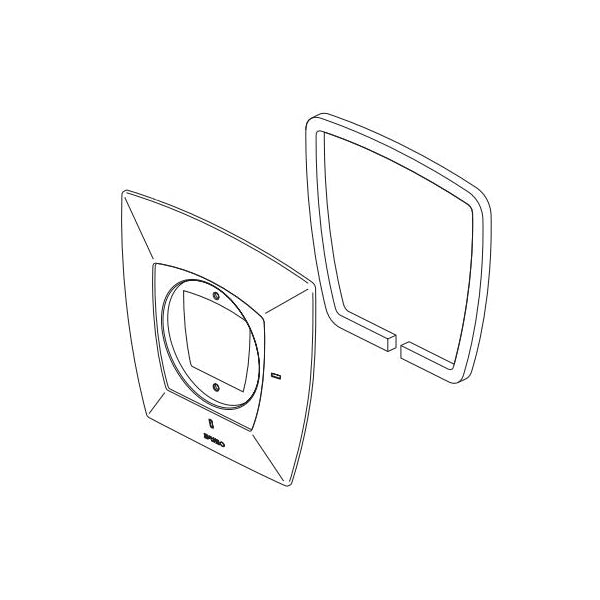 Brizo® Vettis™ Escutcheon and Gasket, For Use With Vettis™ Sensori® T66T088 Thermostatic Valve Trim, Import